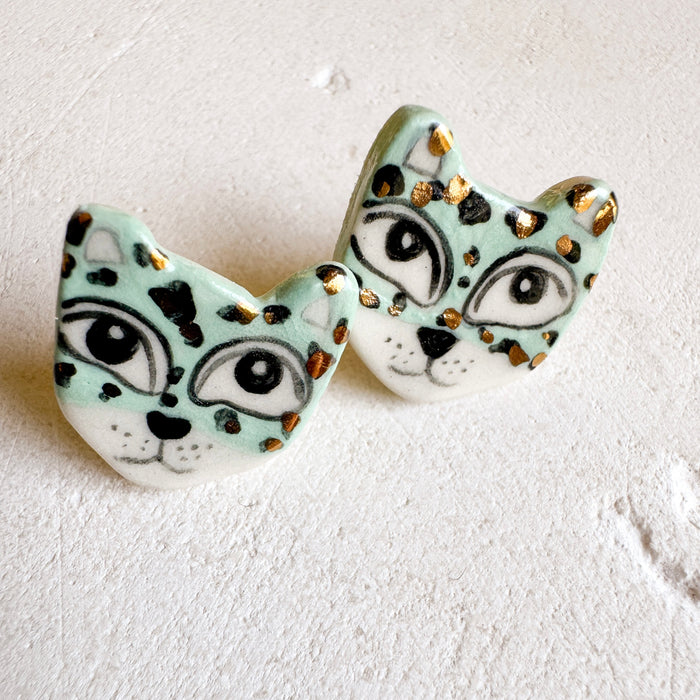 Mini Leopard Earrings (various colors)