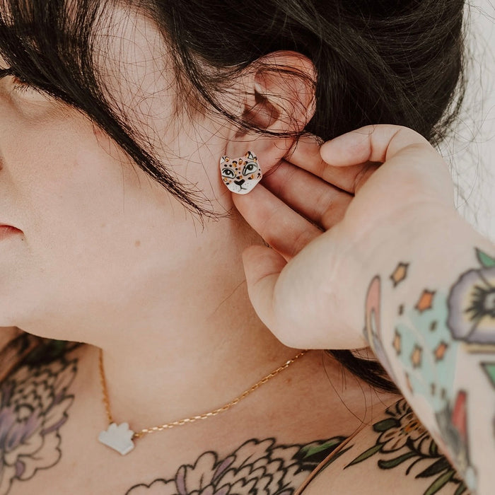 Mini Leopard Earrings (various colors)