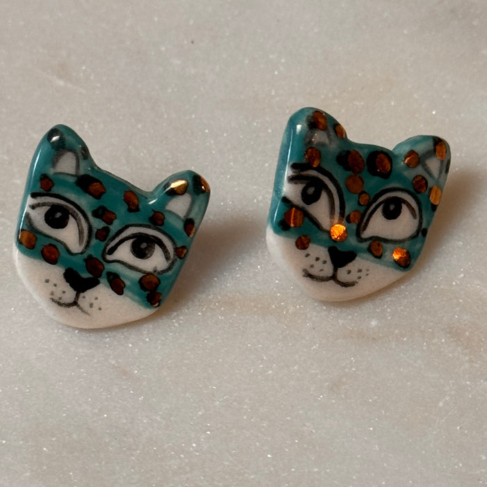 Mini Leopard Earrings (various colors)