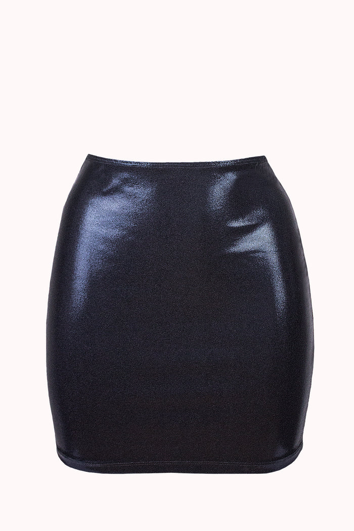 Mini skirt Holographic party  /BLACK HOLO,SKIRTS & PANTS - EXES LINGERIE