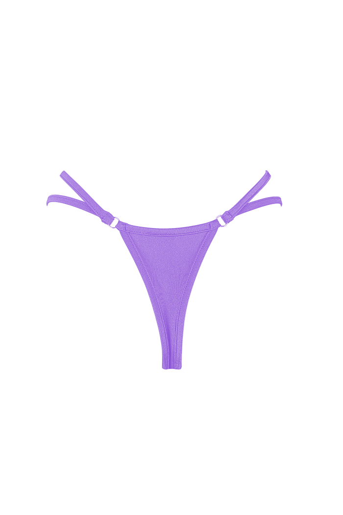 Mini thong double straps panty / DOUBLE STRING LILAC,BOTTOMS - EXES LINGERIE