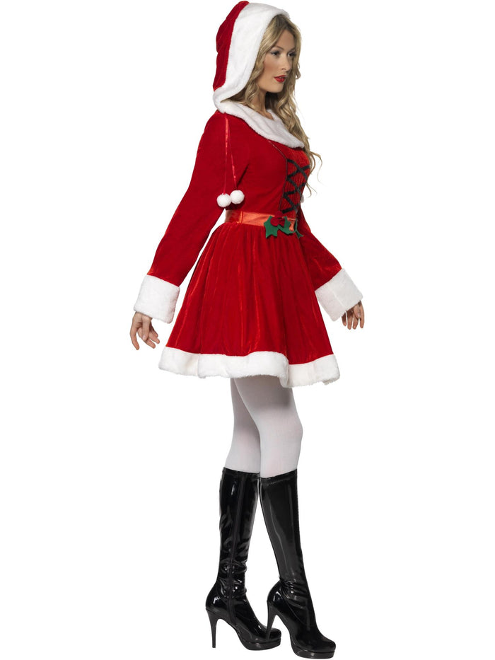 Miss Santa Costume, with Hood