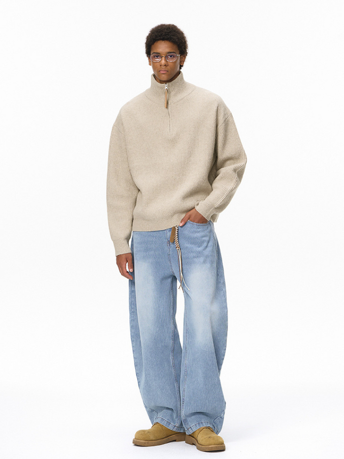 Mock-Neck Sweater