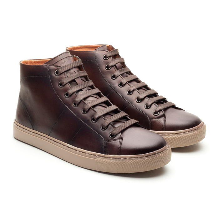MOD. 1801Z | Tenis Botín Casual Ecofriendly Caoba | Caballero