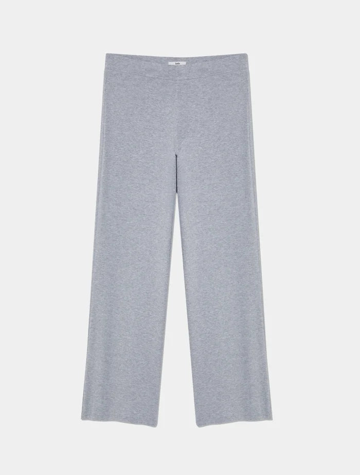 | Modal Rib Pant shown front-facing against a light gray background | Heathered Grey
