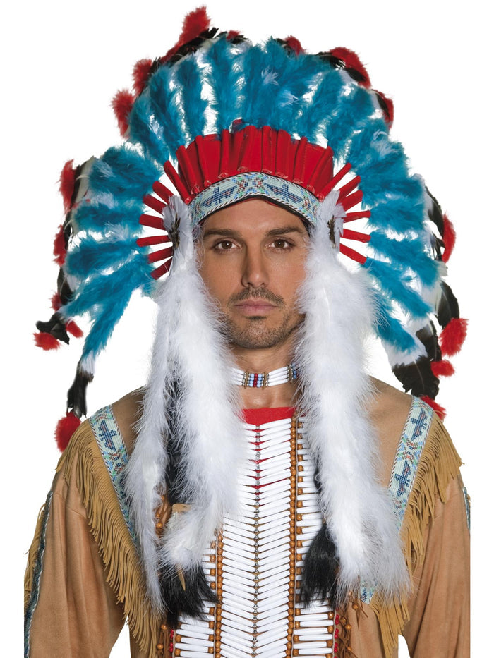 Native American Inspired Headdress, Blue