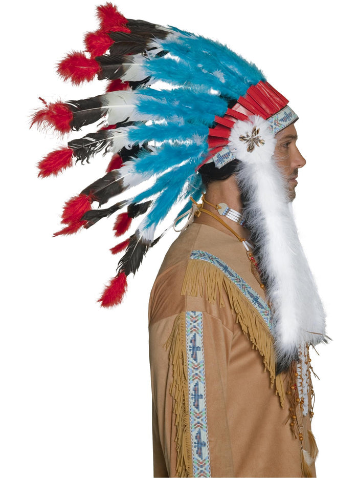 Native American Inspired Headdress, Blue
