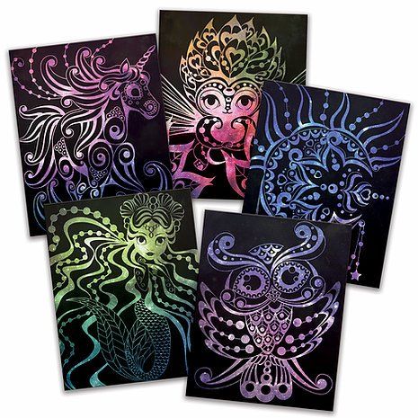 Nebulous Stars Scratch Art