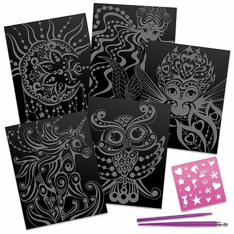 Nebulous Stars Scratch Art