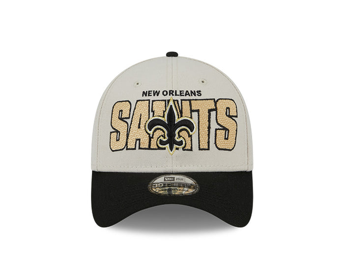 New Orleans Saints New Era 2023 NFL Draft 39THIRTY Flex Hat - Cream