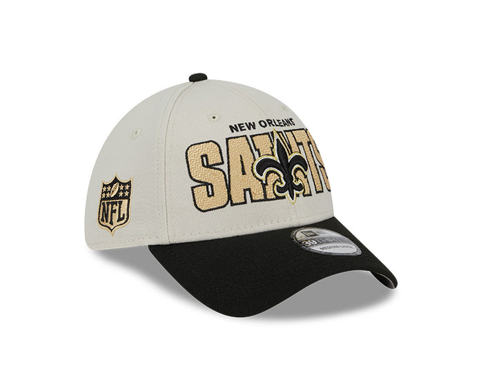 New Orleans Saints New Era 2023 NFL Draft 39THIRTY Flex Hat - Cream