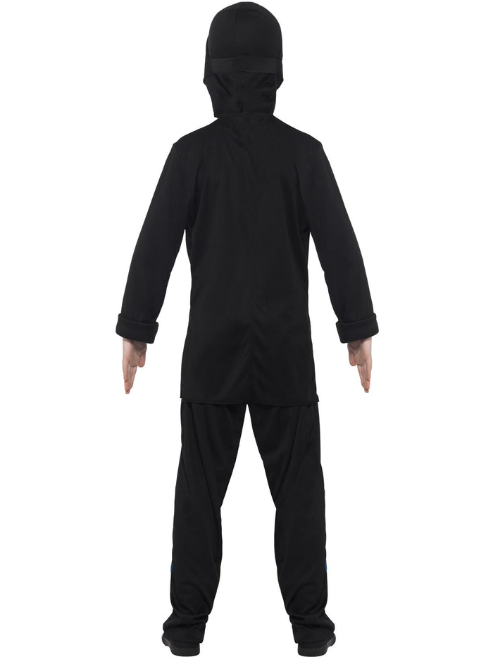 Ninja Assassin Costume, Black & Blue