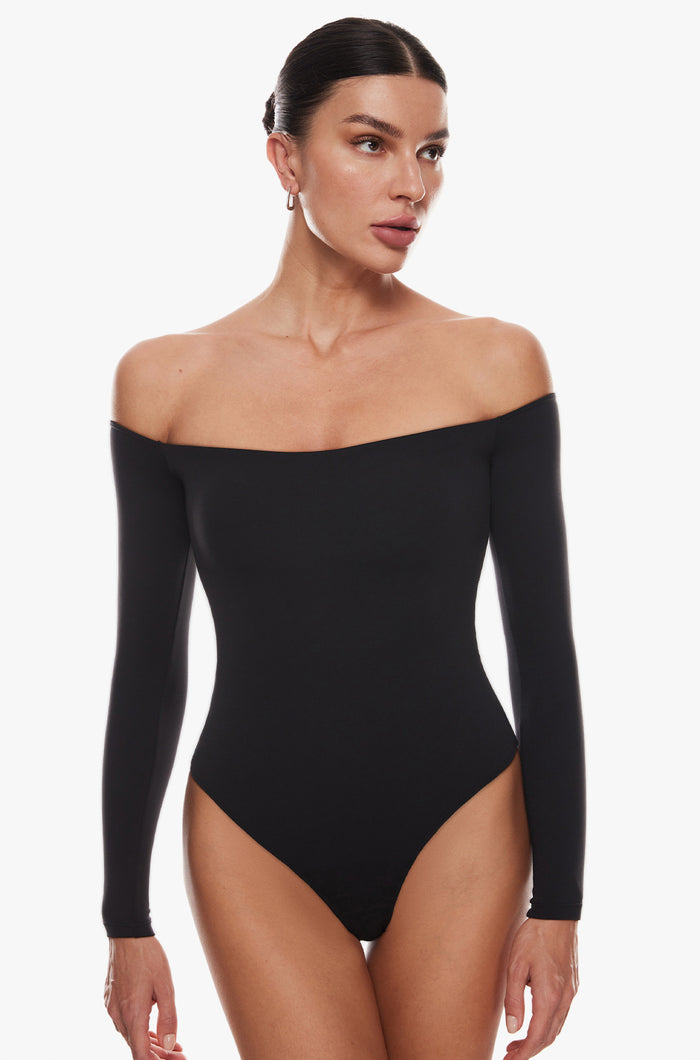 Off The Shoulder Long Sleeve Bodysuit