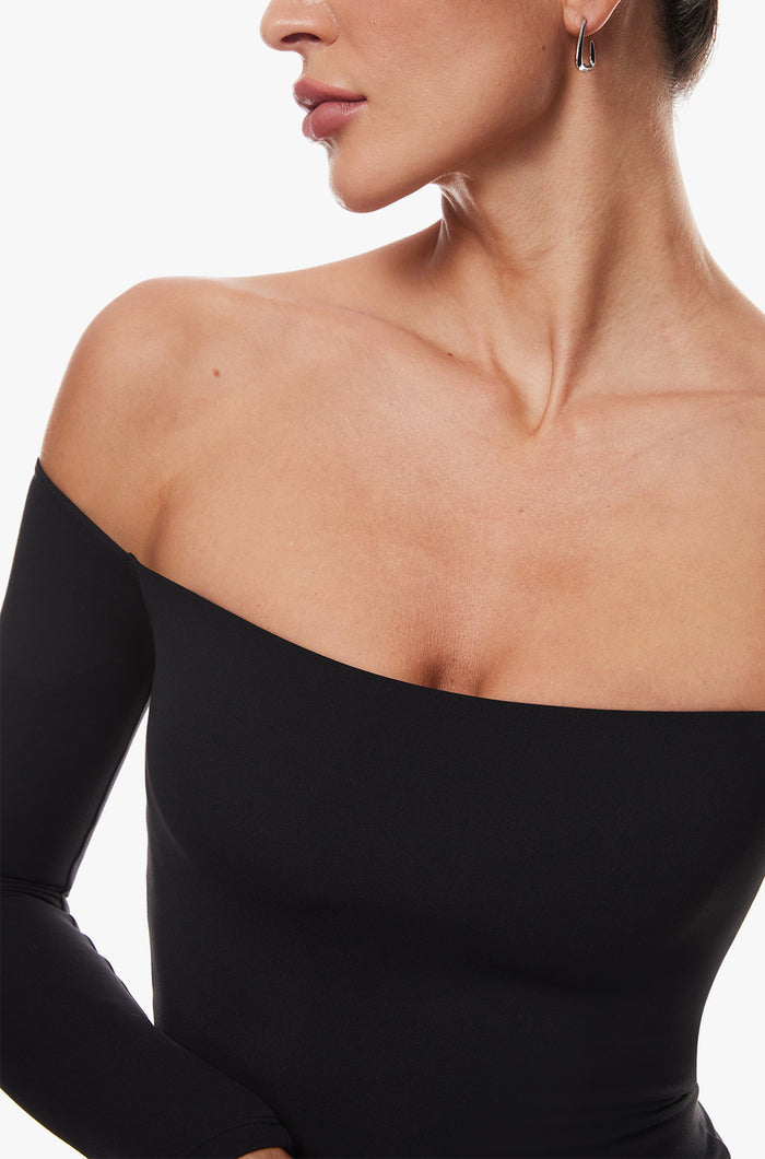 Off The Shoulder Long Sleeve Bodysuit