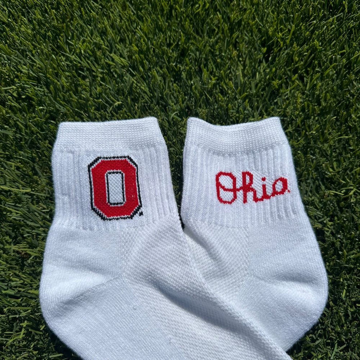 Del Campo Ohio State Buckeyes Pack golf socks featuring both officially licensed team styles