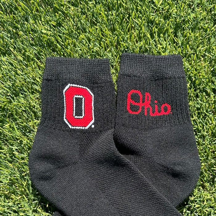 Del Campo Ohio State Buckeyes Pack golf socks featuring both officially licensed team styles