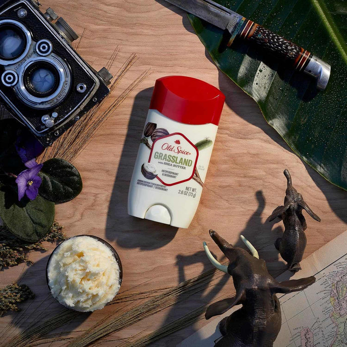 Old Spice Men Antiperspirant Deodorant Grassland with Shea Butter