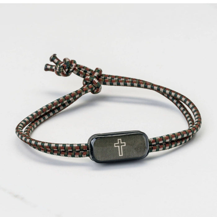 Onyx + Cross | Tap To Pray® Survivor Series Tactical Bracelet