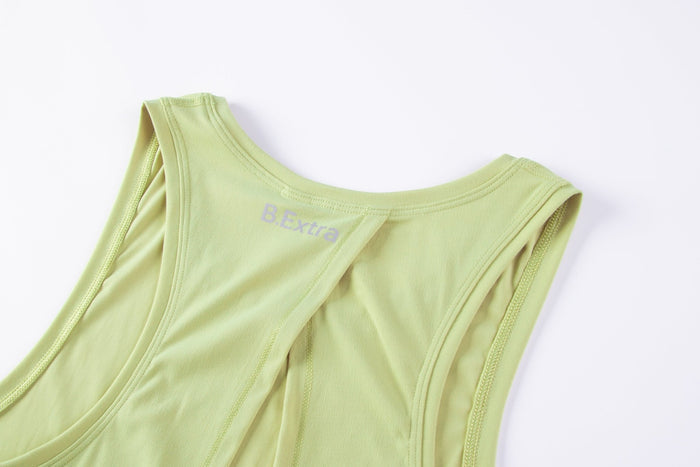 Open Back Tank Top - Lily Green