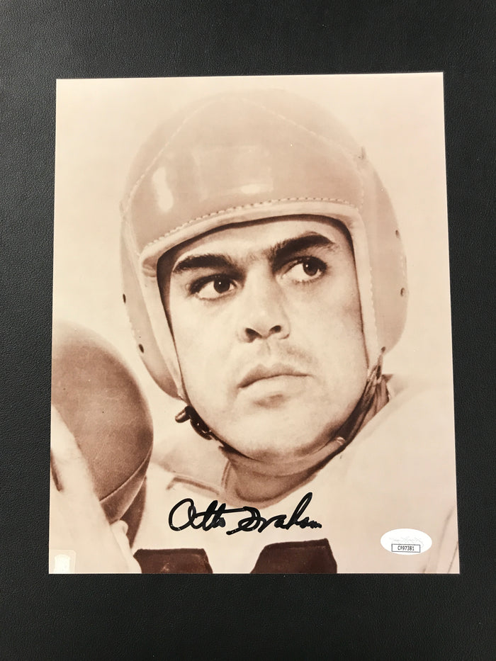 Otto Graham Signed 8x10 Photo Cleveland Browns HOF JSA Certified