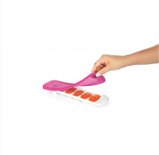OXO TOT Baby Food Freezer Tray With Silicone Lid 1pc - Pink