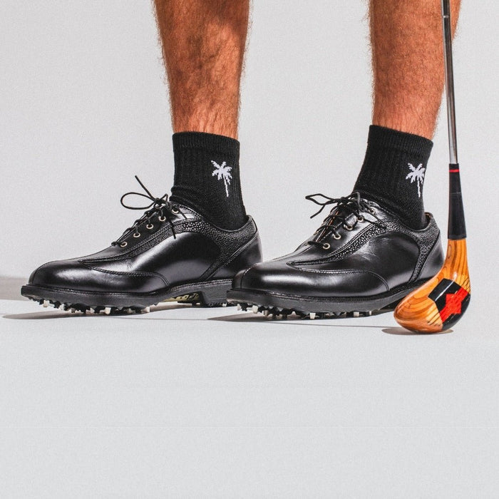 Del Campo Palms Night Mode golf socks