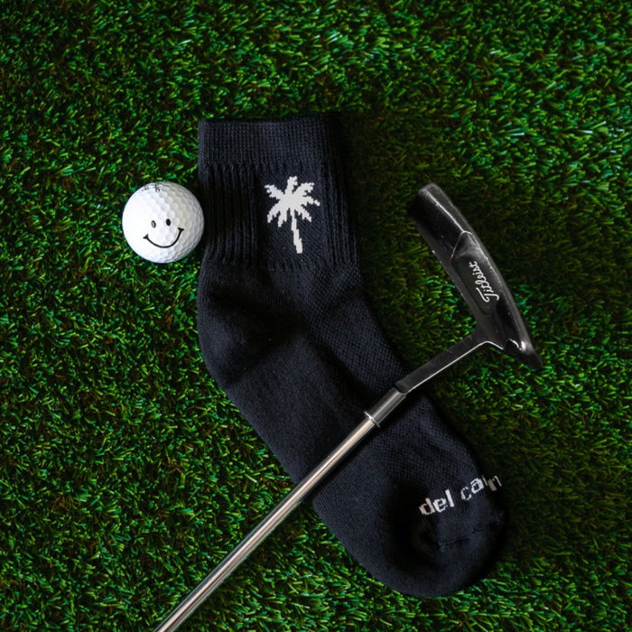 Del Campo Palms Night Mode golf socks