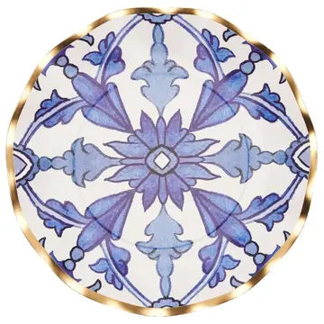 Paper Plate (Small) - Wavy Moroccan Nights