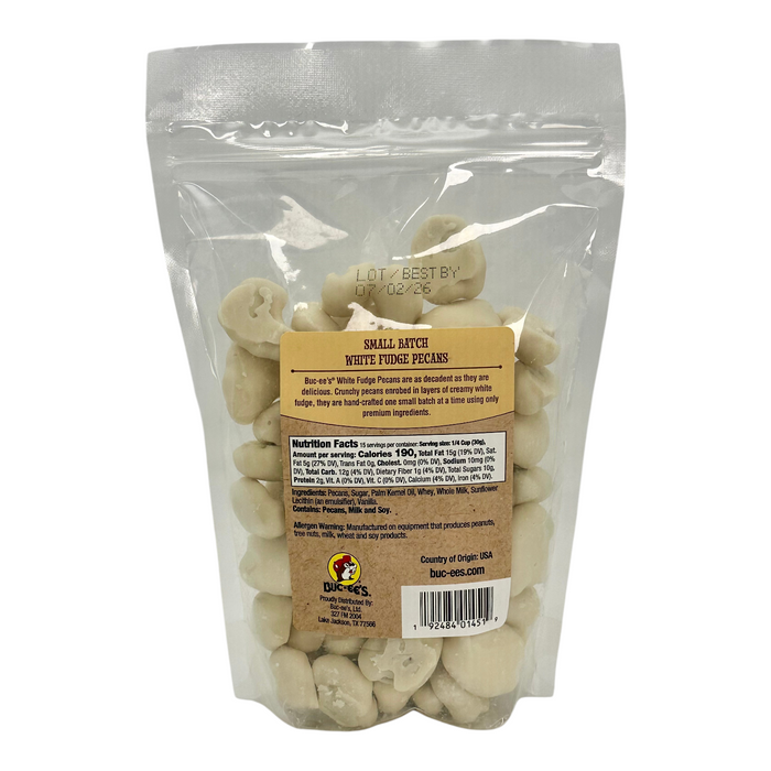 Pecans Small Batch 16oz - White Fudge