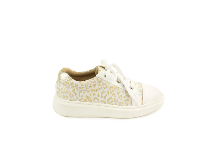 Petasil | Annette | White & Gold leopard