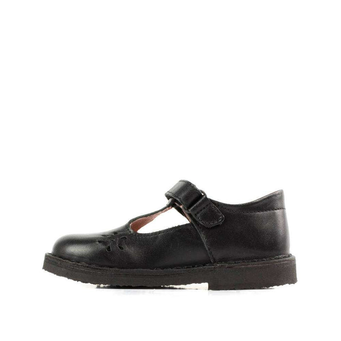 Petasil School Shoes | Clara | Black Leather