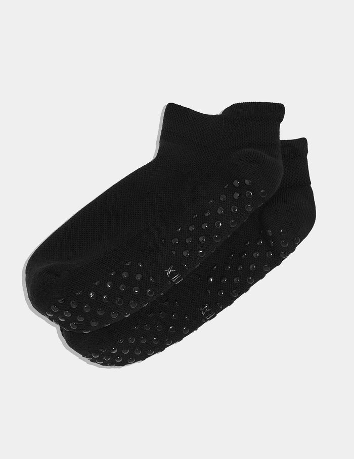 | Front view of model highlighting the coverage and fit | Black