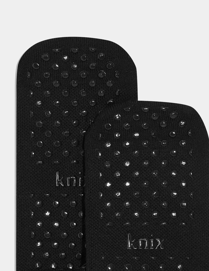 | Front view of model highlighting the coverage and fit | Black