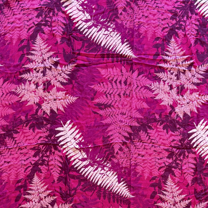 Pink Hawaiian Ferns Kapa Moe — Hawaiian Bamboo Swaddle Blanket
