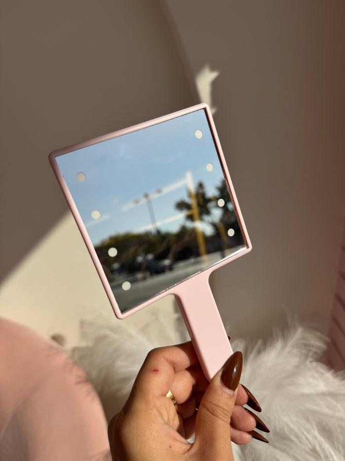 Pink LED Mirror