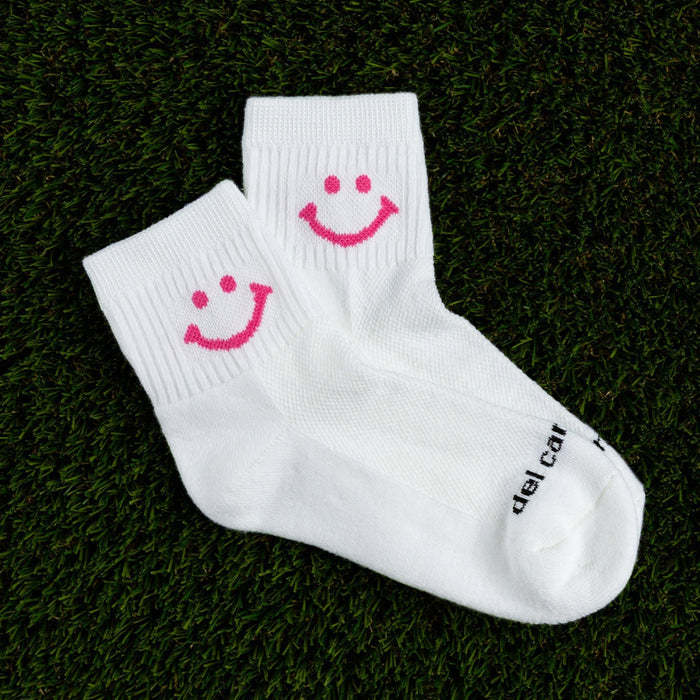 Del Campo Pink Pack golf socks featuring three pink Del Campo designs