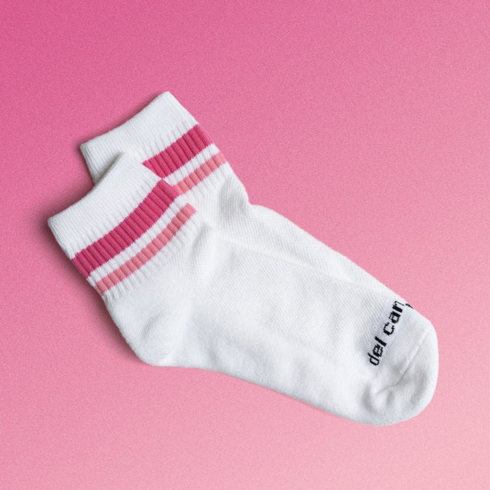 Del Campo Pink Stripes golf socks