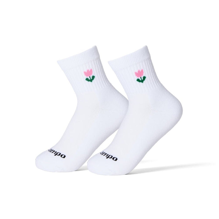 Del Campo Pink Tulip golf socks