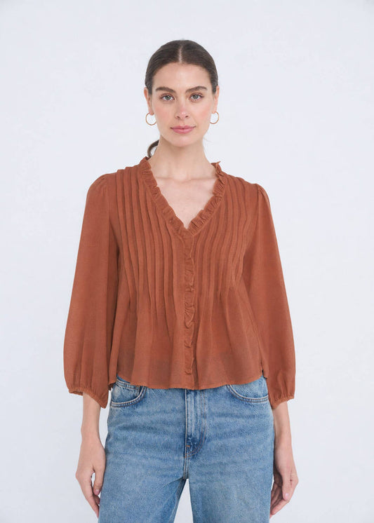 PINTUCK BLOUSE