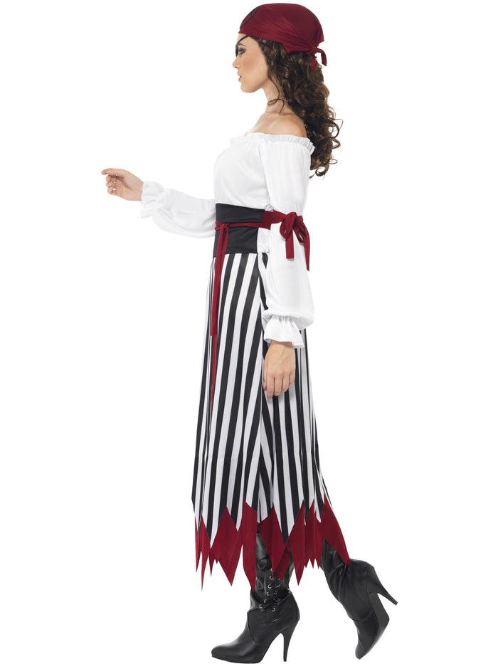 Pirate Lady Costume, Black & White