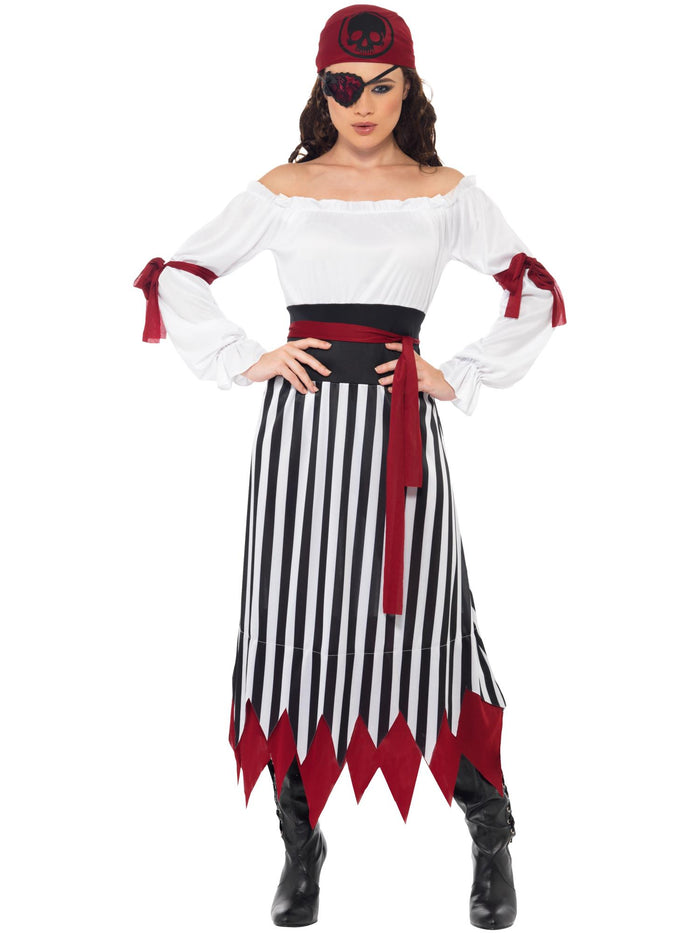 Pirate Lady Costume, Black & White