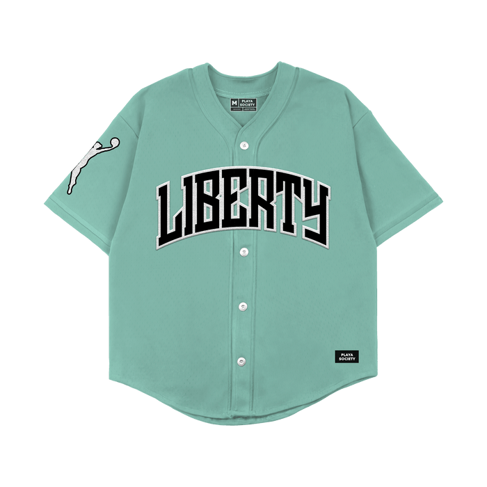 Playa Society 2026 New York Liberty Baseball Jersey