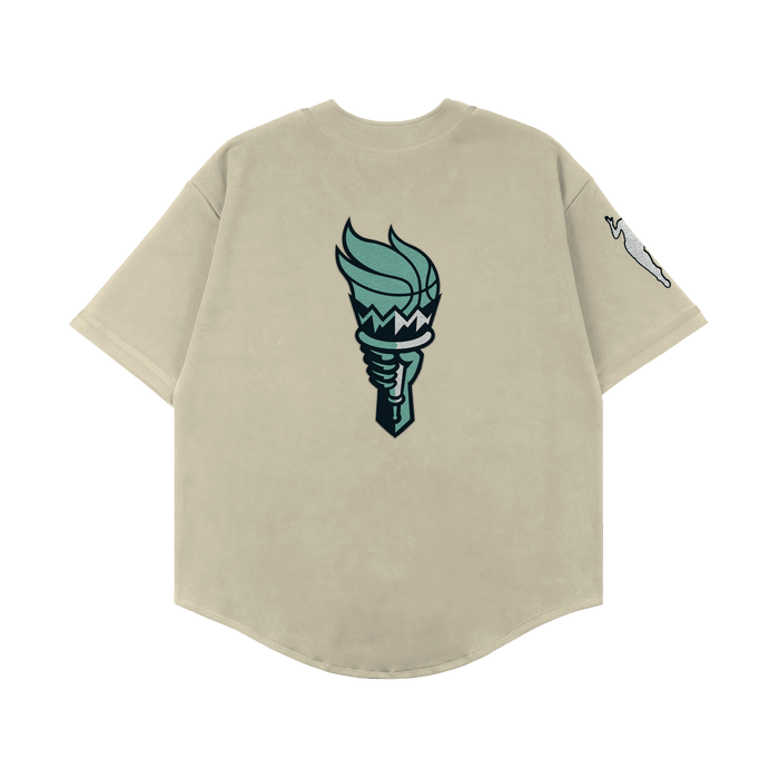 Playa Society 2026 New York Liberty Baseball Jersey
