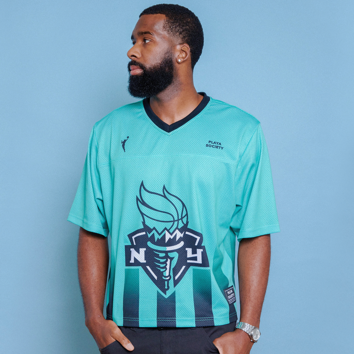 Playa Society 2026 New York Liberty Football Jersey