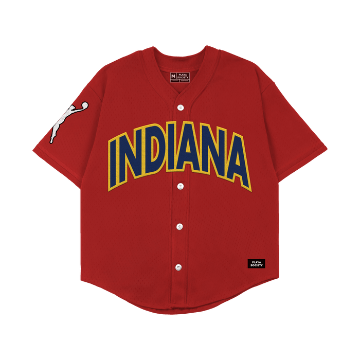Playa Society Indiana Fever Red Baseball Jersey