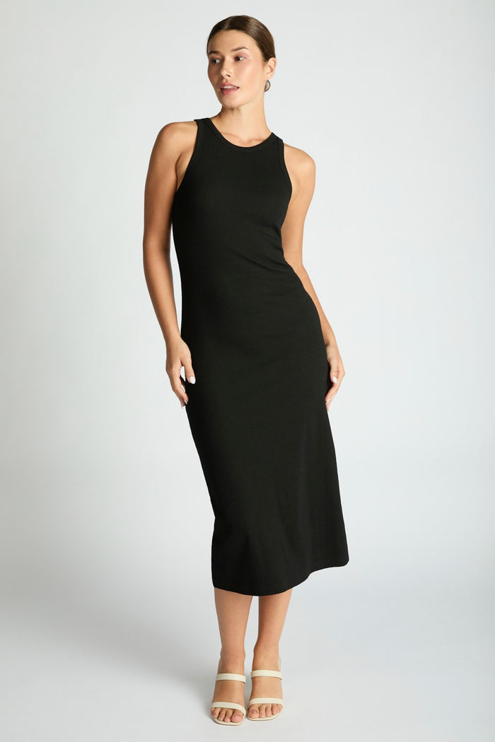 ribbed tank style long dress.