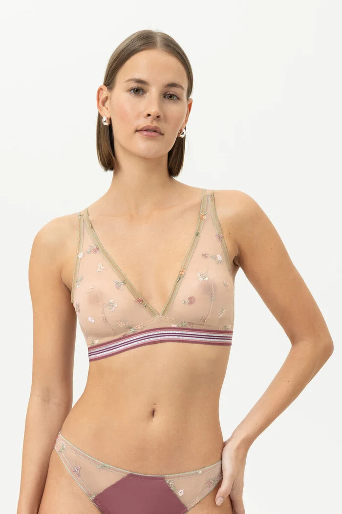 Poetry Bloom & Memory Triangle Bra