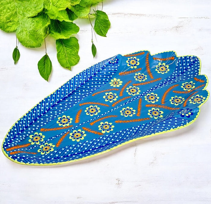 Potters Large Paisley Gladiola Platter