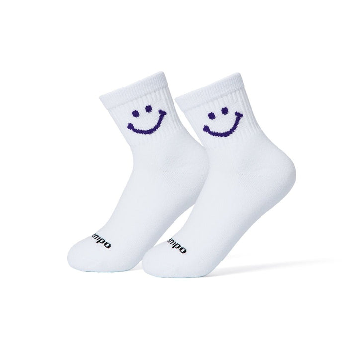 Purple Smiley Socks - del campo