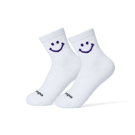 Purple Smiley Socks - del campo